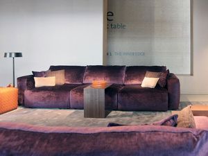 Gemma sofa, Canap recouvert de tissu dhoussable ou en cuir