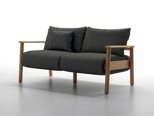 ELIO D, Canap� d'ext�rieur, structure en bois de teck