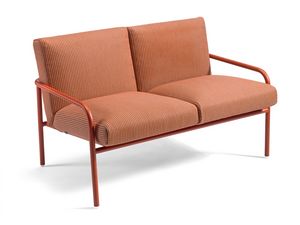 Pilar Sofa, Canap� deux places en tissu avec accoudoirs