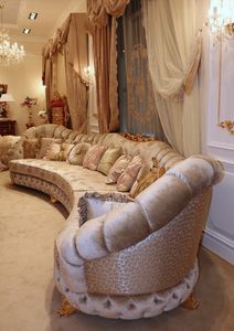 Aida corner sofa, Grand canapé d'angle, style classique