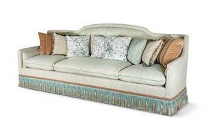 Canap� 25-1042, Canap� de style classique enti�rement rembourr�, avec frange d�corative