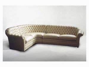 Lloyd Angular Sofa, Canap� d'angle pour les grandes pi�ces de vie, style classique