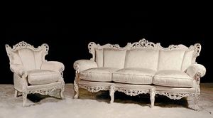 Stradivari Lounge Set, Salon classique avec des matériaux précieux