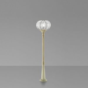 San Stae Ep416-130, Lampadaire de jardin avec diffuseur en cristal baloton