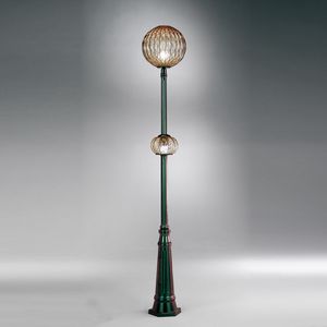 Sfera Ep363-280, Lampadaire avec 2 diffuseurs en cristal