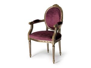 Art.440 armchair, Fauteuil rembourr� avec dossier ovale de style Louis XVI