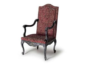 Art.452 armchair, Fauteuil de style classique avec haut dossier