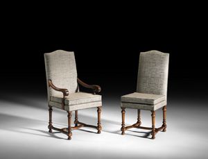 Art. 97/A chaise avec accoudoirs, Chaire du style emilien du XVIII sicle