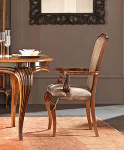 Bourbon Art. 90.7086, Tte de chaise classique de la table avec des jambes effiles