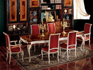 Display armchair 838 P, Fauteuil pour salle à manger, style classique