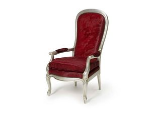 Art.301 armchair, Fauteuil rembourré avec grand dossier, style classique