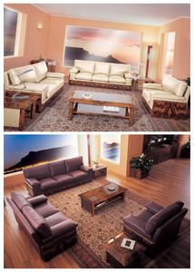 Privilege Living-room, Fauteuils avec des lignes classiques Htel
