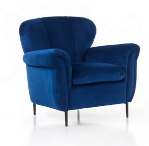 Art. 40414 Fauteuil classique, largeur 90 cm, Fauteuil rembourr� de style classique, aux lignes douces