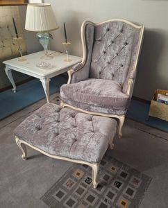 Art. 800/B, Fauteuil Bergere avec rembourrage capitonn�