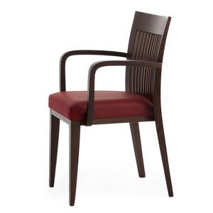 Logica 00924, Chaise empilable, assise, structure en bois, pour l'usage de contrat