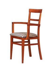 314 P, Chaise en bois, assise rembourr�e, pour les h�tels