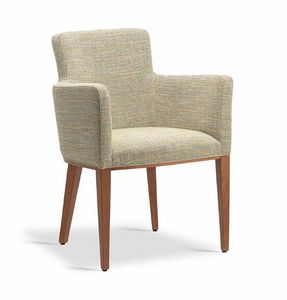 Ambra, Fauteuil en bois rembourr