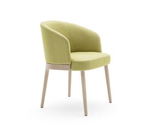 Flor 04931, Fauteuil avec pieds en htre massif