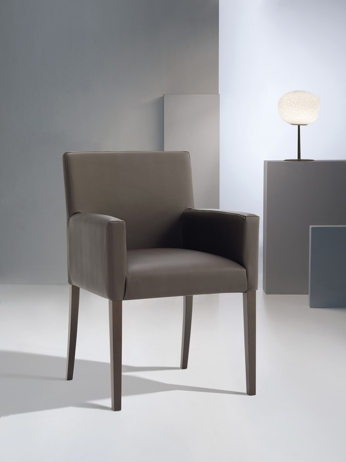POLTRONA RELAX, Essential chaise avec cadre en bois de hêtre