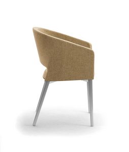 Reef 4G, Fauteuil avec des jambes en mtal, dans un style minimal