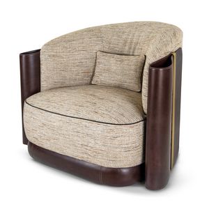 Fauteuil 2026-02, Fauteuil avec base et c�t�s en cuir