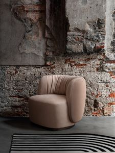 Sipario Lounge Chair, Fauteuil  dossier drap