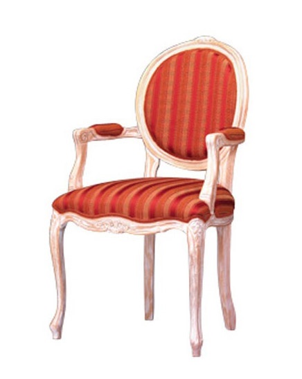 1051, Chaise avec accoudoirs recouverts de restaurant classique
