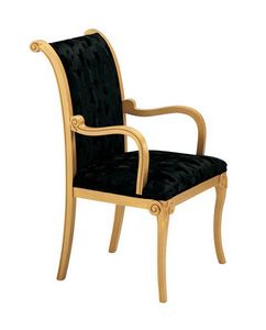 S13, Chaise rembourre classique, pour les salons et les restaurants raffins