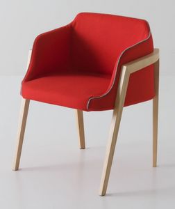 Chevalet BL, Concevoir fauteuil rembourr avec les jambes en bois de htre