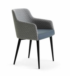 Aston Met, Fauteuil moderne avec pieds en mtal