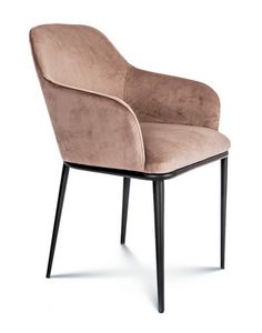 Ester, Chaise rembourr�e aux formes douces