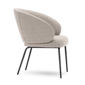Lily 04565L, Fauteuil rembourr�, avec pieds en m�tal