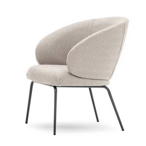Lily 04575L, Fauteuil lounge avec pieds en m�tal