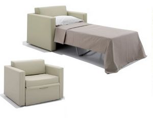 Art. 12381 Fauteuil lit en tissu, Fauteuil-lit en tissu ignifuge, homologu� IM classe 1