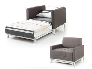 Art. 31202 Fauteuil-lit compact, Fauteuil lit gain de place en �co-cuir