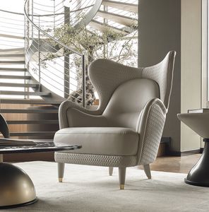 Esedra fauteuil, Fauteuil avec dossier haut et enveloppant