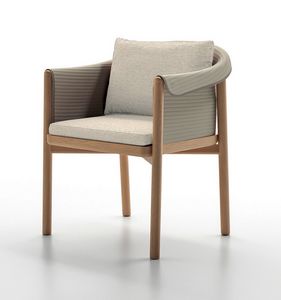 COZY PL, Chaise en bois de teck et corde