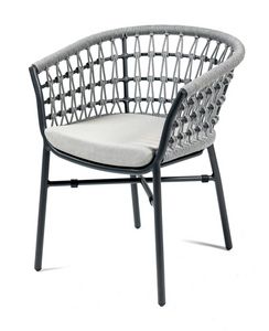 NODO PT, Fauteuil d'ext�rieur, en aluminium peint et tissage