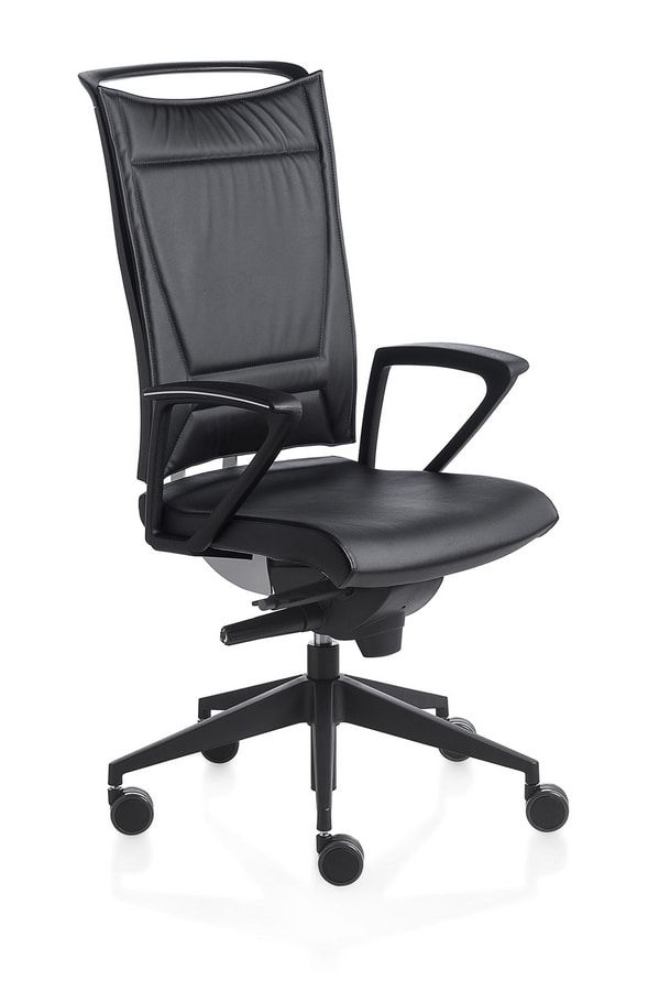 Korium Plus, Chaise de bureau ergonomique, la structure dossier en polypropylène