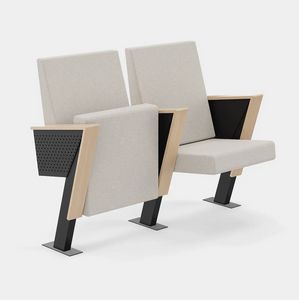 Vesta Angular, Fauteuil d'auditorium avec accoudoirs au design angulaire