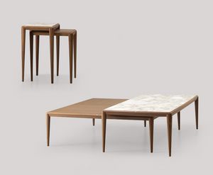Ambrogio petites tables, Tables en bois au design minimal