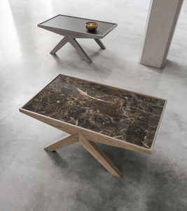ARROW TL535, Petite table avec plateau en grès cérame