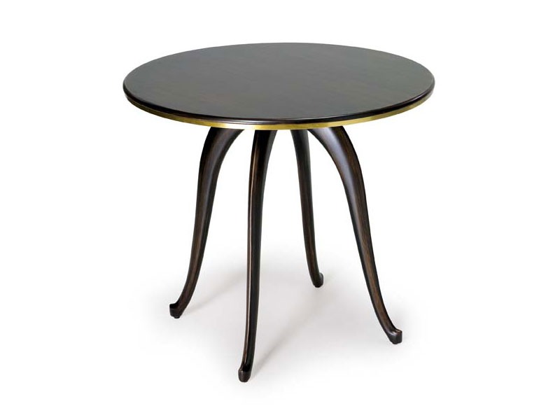 Art.453 small-table, Petite table ronde avec des lignes classiques, en bois de hêtre