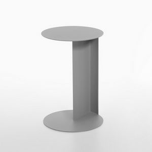To mod. 9050-51, Table d'appoint ronde en tôle d'acier peinte
