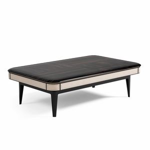 Desny 0549, Table basse rectangulaire avec des d�tails rembourr�s