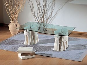 Elefantini, Table basse pour les salons, de la pierre et le verre