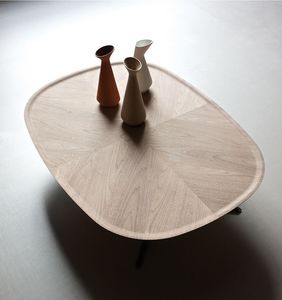 Embrace table basse, Table moderne de ct, cadre en mtal, plateau en bois, idal pour se dtendre les zones et salles de sjour