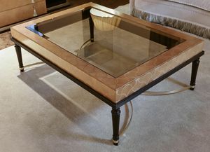 FLORA / table basse rectangulaire, Table basse avec plateau en verre