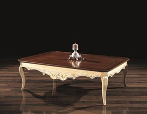 PATRIK table basse 8683T, Petite table dcorative, en bois, avec un style classique