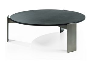 Sharon table basse ronde, Table basse avec plateau rond en bois